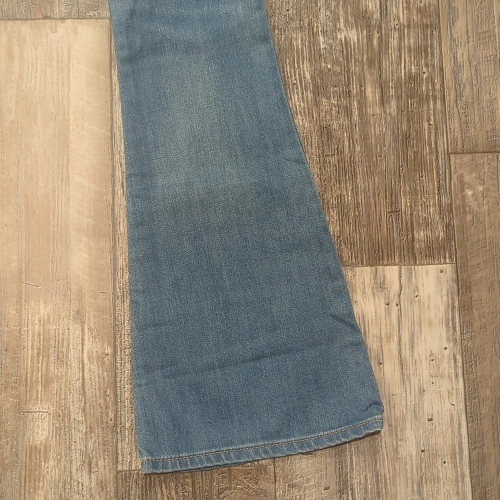 7FAMK Ultra High Rise Skinny Boot jeans 7U413567 color Golden Hour sz23 Tall NWT - Picture 12 of 15